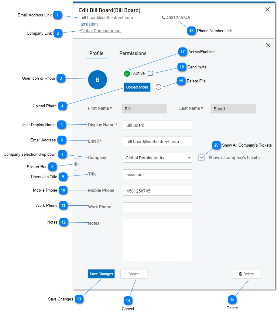 Help Desk - Consumer User Details