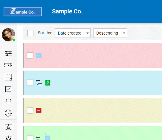 screenshot of sample pastel color theme
