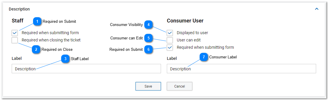 Task Description Settings