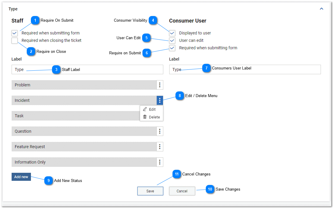 Task Types  Settings